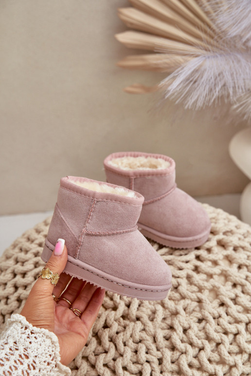 Warme Kinder-Winterstiefel rosa Gooby Warme Kinder-Winterstiefel rosa Gooby