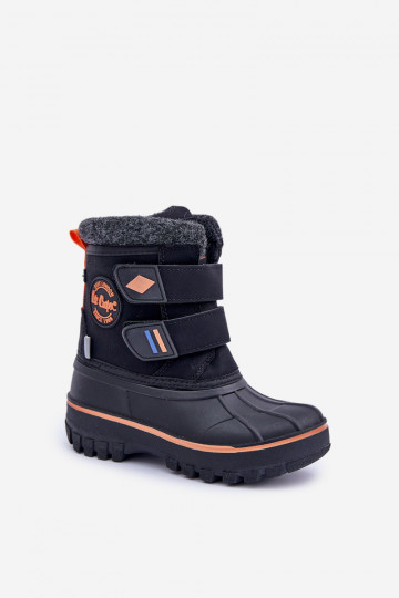 Schneestiefel Kindisch mit Klebeverschlüssen Lee Cooper LCJ-24-44-2865K schZuarze Farbe