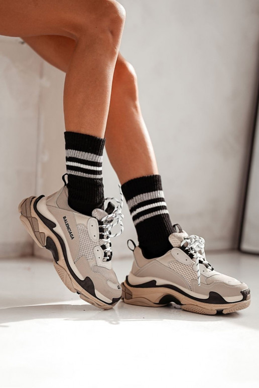 Gestreifte Schuhe Skarpety Feminin mit Streifen Kein Druck schZuarze Farbe Gestreifte Schuhe Skarpety Feminin mit Streifen Kein Druck schZuarze Farbe