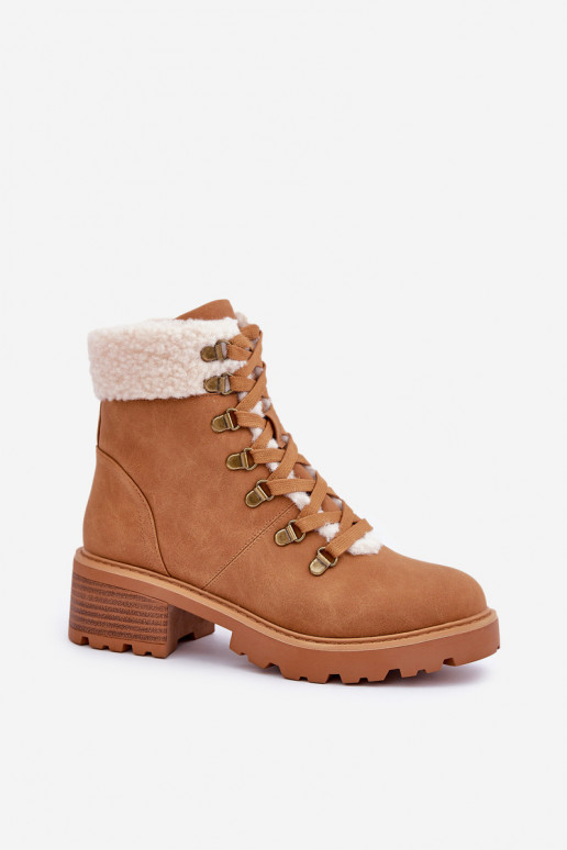 Feminin Schuhe mit AufZuärmen Auf niedrigem Absatz braune Farbe Brenneth Feminin Schuhe mit AufZuärmen Auf niedrigem Absatz braune Farbe Brenneth