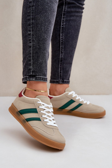 Sneakers Stilvollllschuhe Damentief Beige EnnorZuen 2
