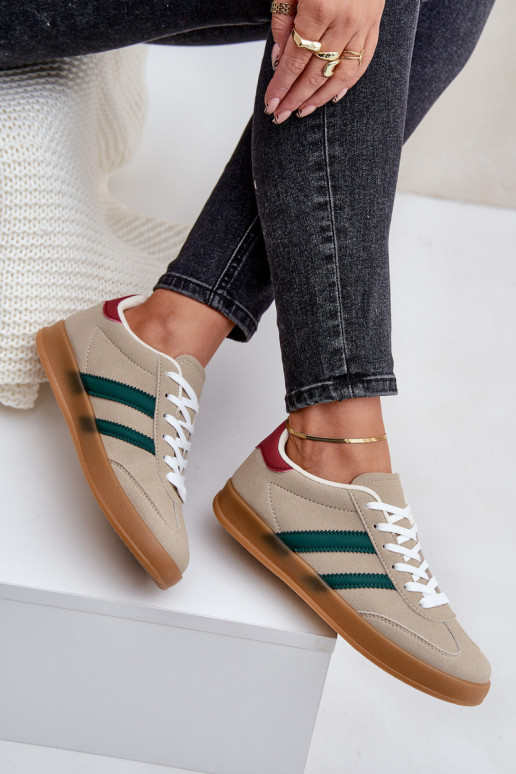 Sneakers Stilvollllschuhe Damentief Beige EnnorZuen