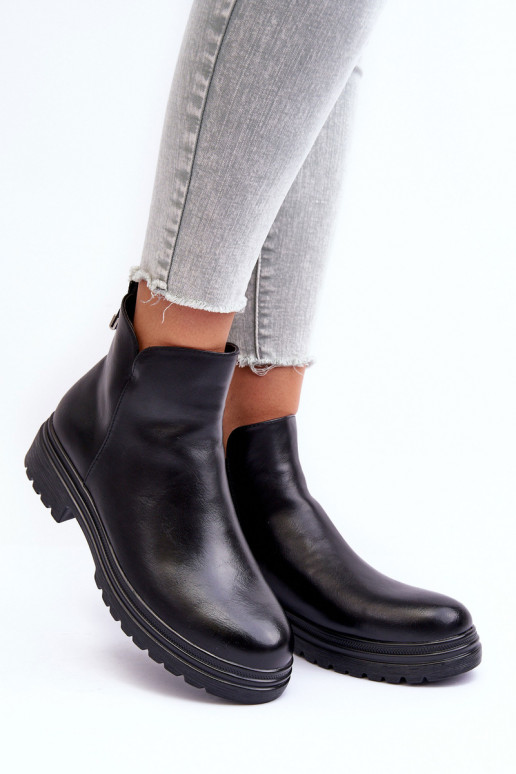 Schwarze Stiefeletten Foteini