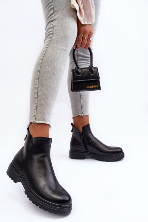 Schwarze Stiefeletten Foteini