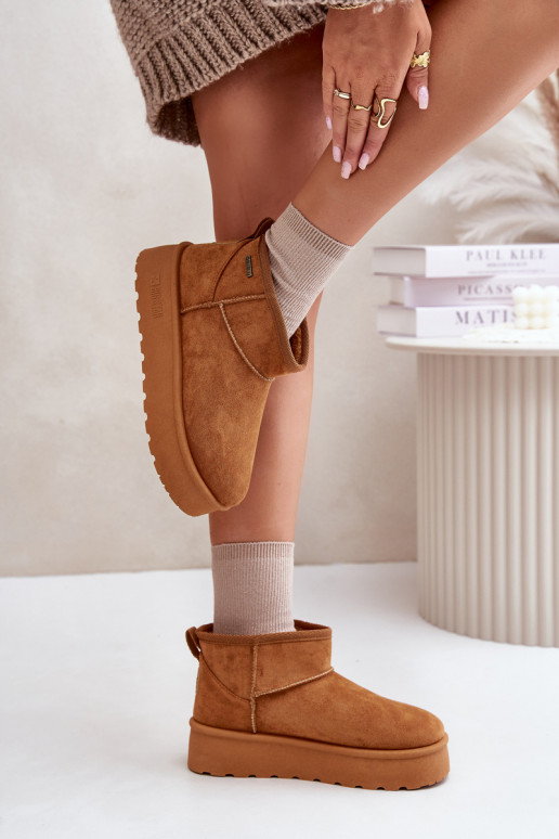 Braune Plattformstiefel Big Star