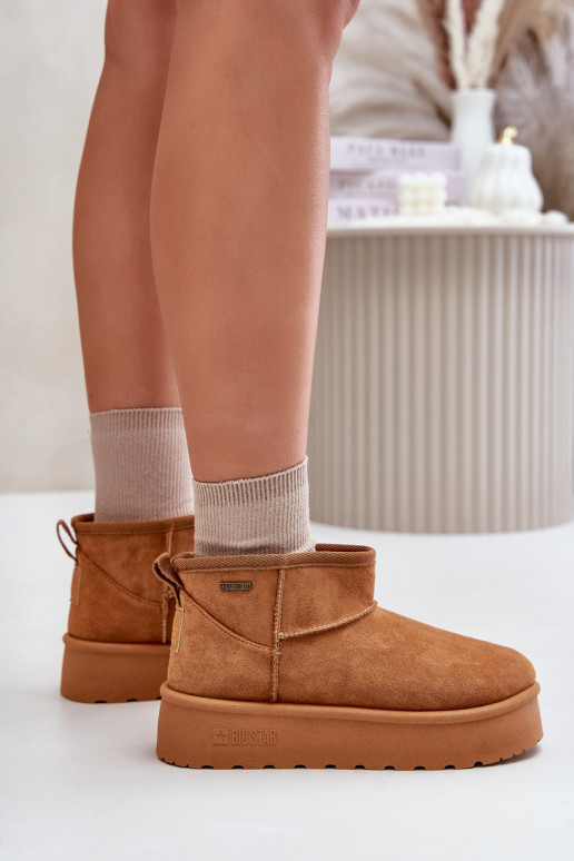 Braune Plattformstiefel Big Star