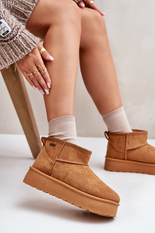 Braune Plattformstiefel Big Star