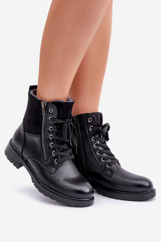 sich Zuarm laufen Stiefel mit breiten Absätzen Eko Haut schZuarze Farbe Ermöglichtoise