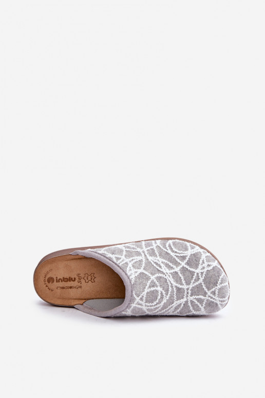 Schicke Hausschuhe für Damen Inblu CT000028 in Graufarbe