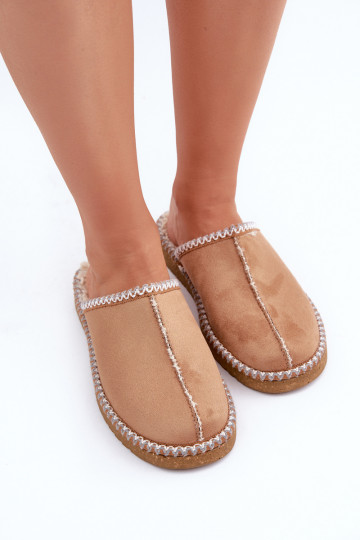 Schuhe hausgemacht Hausschuhe Z Haftem Feminin Inblu EY000028 braune Farbe 2