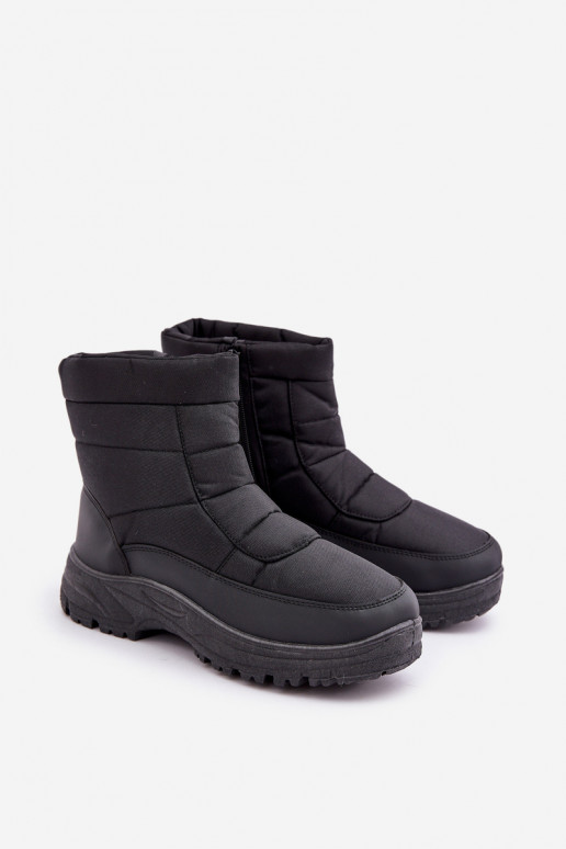 Winterstiefel für Herren mit Futter in Schwarz Linnora