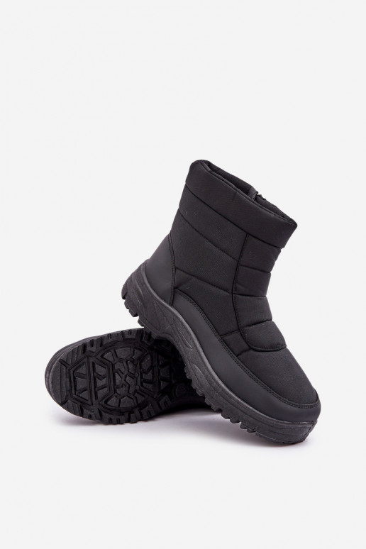Winterstiefel für Herren mit Futter in Schwarz Linnora
