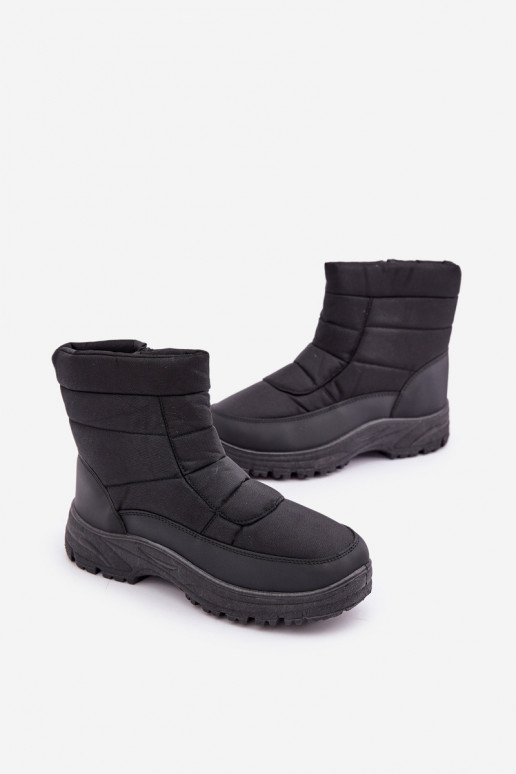 Winterstiefel für Herren mit Futter in Schwarz Linnora