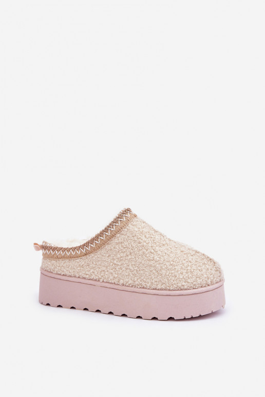 Schneestiefel Feminin mit einer Plattform Z Haftem elfenbeinfarbe Tirissa