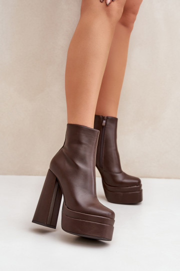 Stiefel mit einer Plattform I Aufzeichnen sich Zuarm laufen CzekoladoZue Selahra
