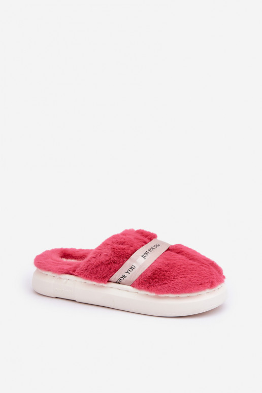 Hausschuhe mit dekorierten Absätzen in Rosa Savalithea