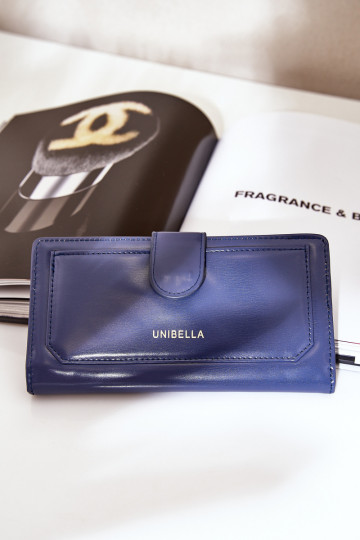 Damenbrieftasche aus Öko-Leder Dunkelblau Kalinessa