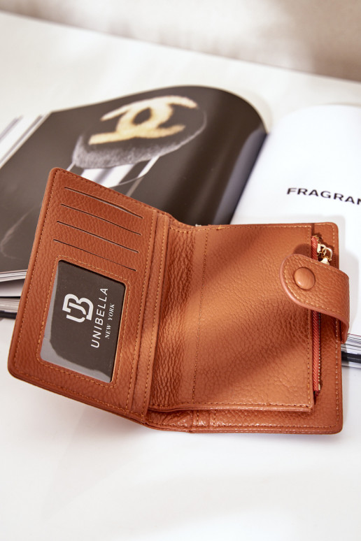 Damenbörse aus braunem Eco-Leder Isamille