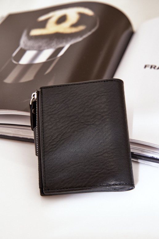 Damenbrieftasche Eko Leder schZuarze Farbe Jezorea