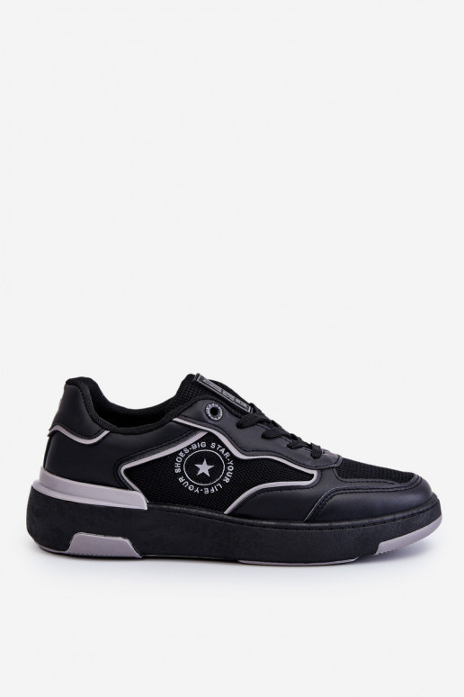 Damen-Sneaker im sportlichen Stil Big Star LL274443 in Schwarz und Grau