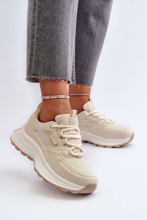 Sneaker-Style Damen-Schuhe HI-POLY SYSTEM Big Star NN274A105 in Sandfarbe