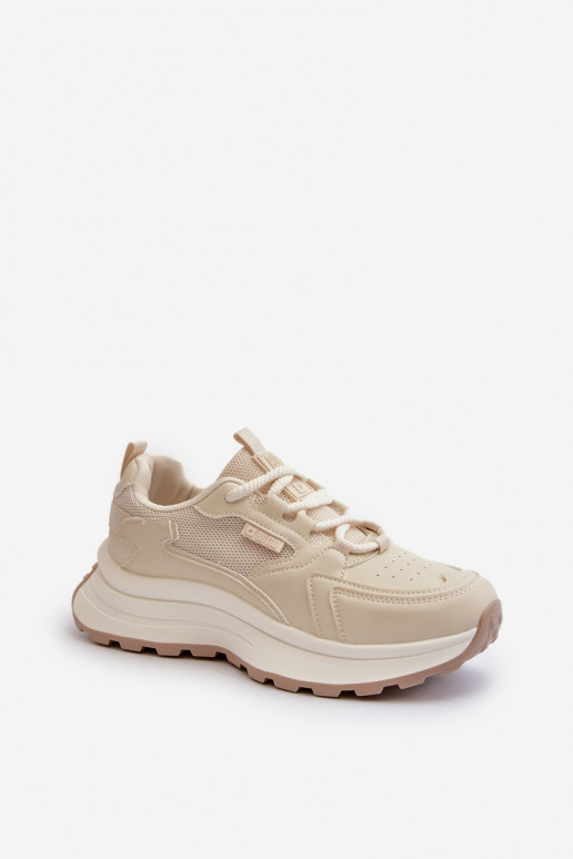 Sneaker-Style Damen-Schuhe HI-POLY SYSTEM Big Star NN274A105 in Sandfarbe