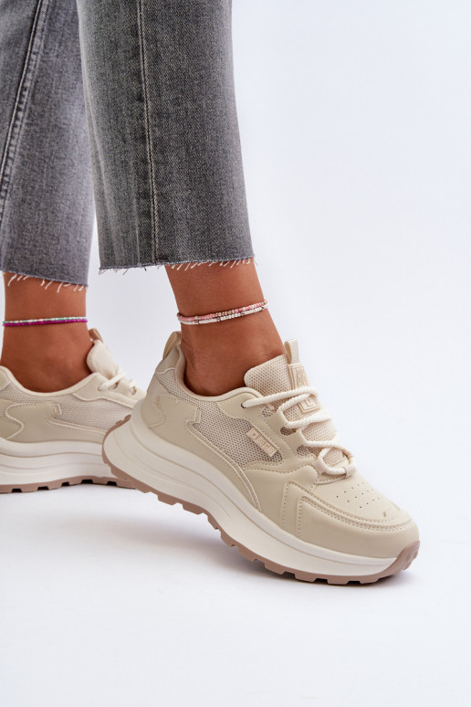 Sneakers Stilvollllschuhe Feminin HI-POLY SYSTEM Big Star NN274A105 Beige Sneakers Stilvollllschuhe Feminin HI-POLY SYSTEM Big Star NN274A105 Beige