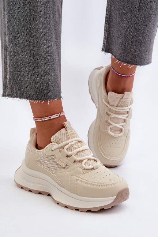 Sneaker-Style Damen-Schuhe HI-POLY SYSTEM Big Star NN274A105 in Sandfarbe