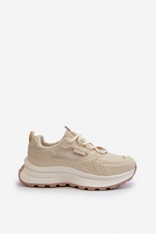 Sneaker-Style Damen-Schuhe HI-POLY SYSTEM Big Star NN274A105 in Sandfarbe