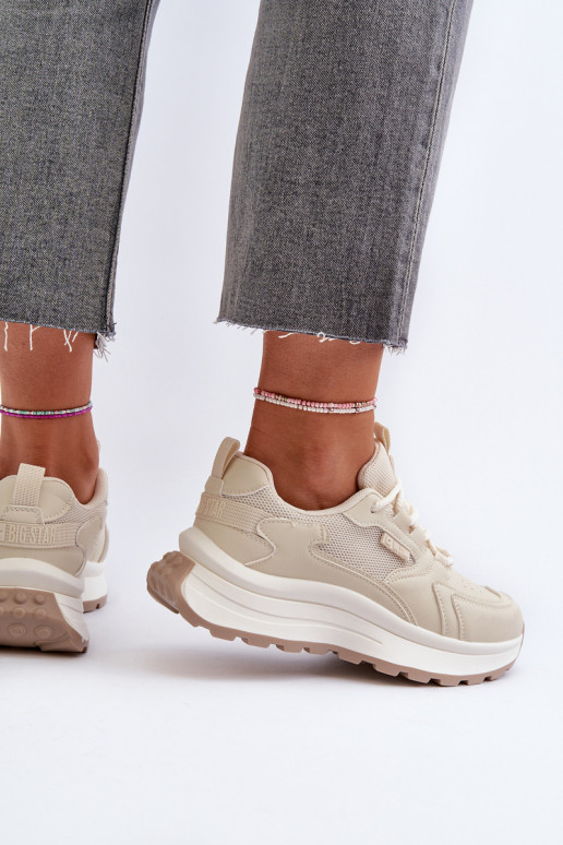 Sneaker-Style Damen-Schuhe HI-POLY SYSTEM Big Star NN274A105 in Sandfarbe