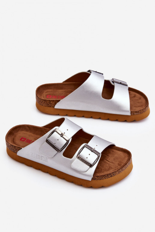 Klassisches Stilvollll Feminin Hausschuhe Big Star LL274476 Silberfarbe Klassisches Stilvollll Feminin Hausschuhe Big Star LL274476 Silberfarbe