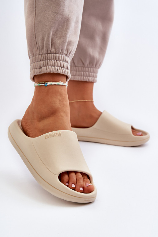 Damenhausschuhe Big Star NN274A040 Beige  Damenhausschuhe Big Star NN274A040 Beige