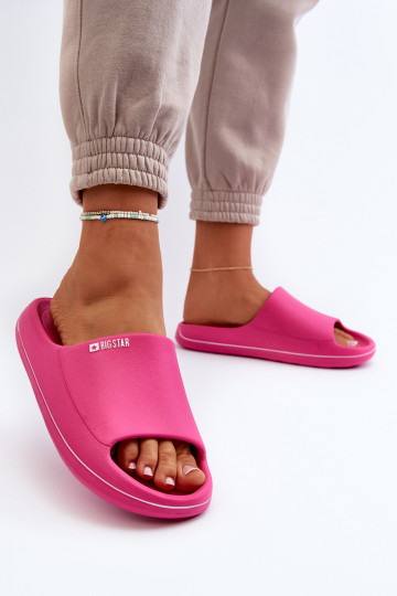 Damen Pantoletten Big Star NN274A041 in Rosa