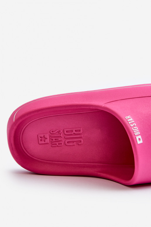 Damen Pantoletten Big Star NN274A041 in Rosa