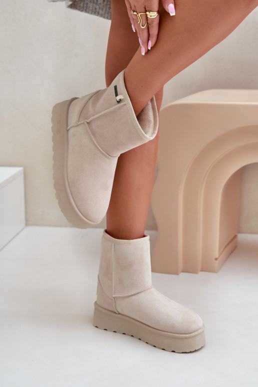 Hohe Schneestiefel mit Plattform Big... Hohe Schneestiefel mit Plattform Big...