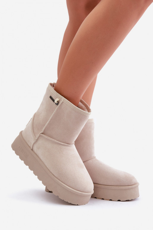 Hohe Schneestiefel mit Plattform Big... Hohe Schneestiefel mit Plattform Big...