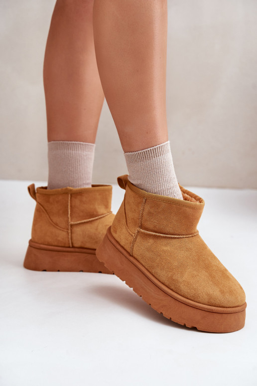 Niedrige gefütterte Schneestiefel mit...