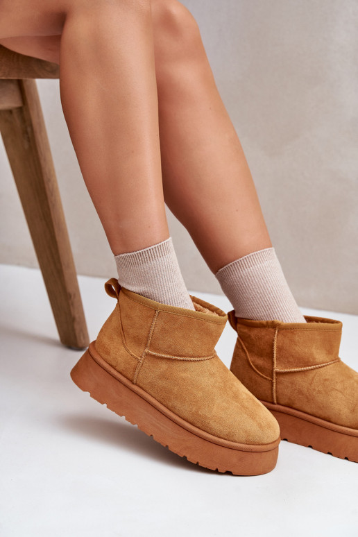 Niedrige gefütterte Schneestiefel mit...