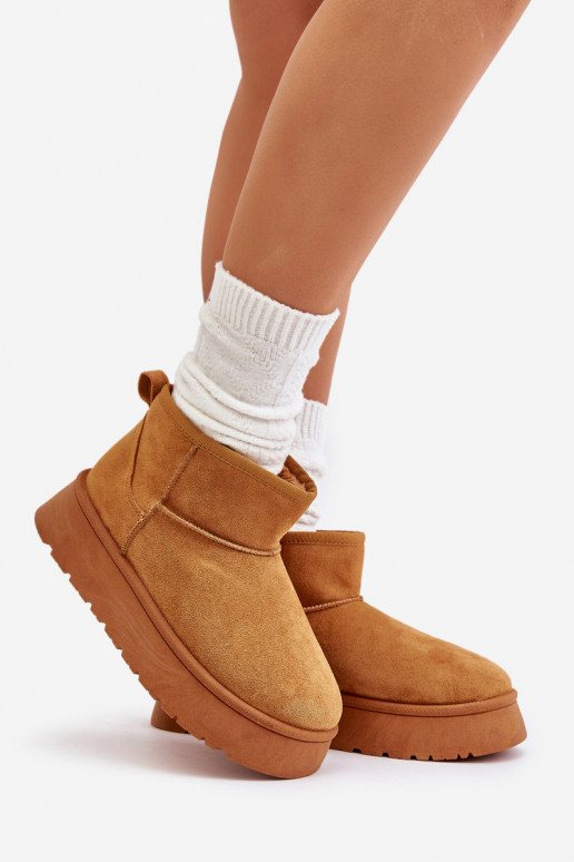 Niedrige gefütterte Schneestiefel mit...