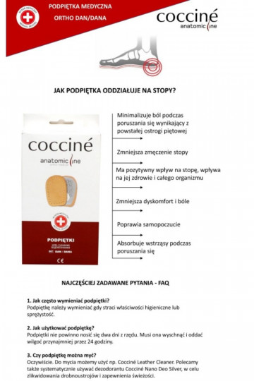 COCCINE ORTHO DAN Ferseneinlagen für Fersensporn 2