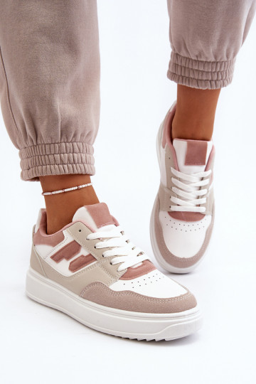 Damentief Sneakers Stilvollllschuhe Beige Regines