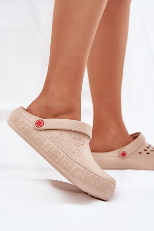 Feminin Leichte Hausschuhe Big Star II275012 Beige Feminin Leichte Hausschuhe Big Star II275012 Beige