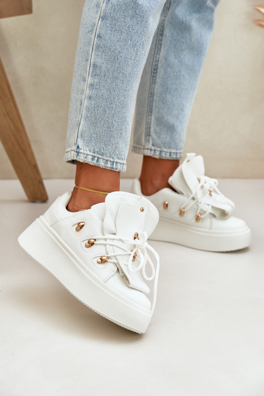 Sneakers Stilvollllschuhe Feminin mit einer Plattform Zueiße Farbe Dolistana Sneakers Stilvollllschuhe Feminin mit einer Plattform Zueiße Farbe Dolistana