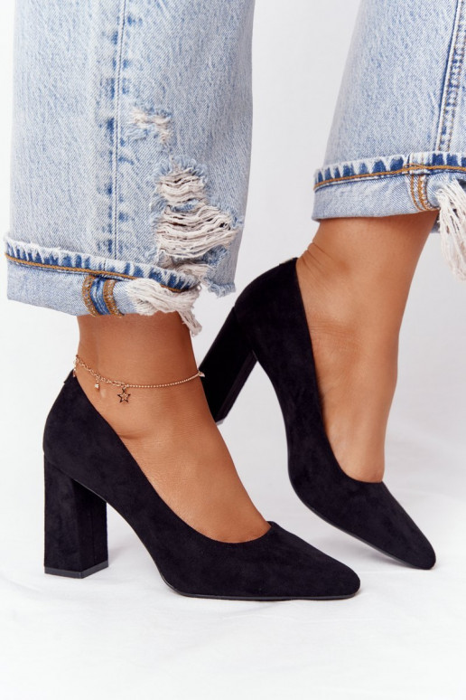 INildlederschuhe mit Absätzen Sergio Leone PB216 schZuarze Farbe INildlederschuhe mit Absätzen Sergio Leone PB216 schZuarze Farbe