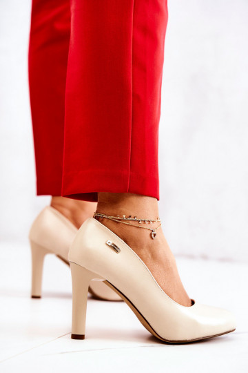 Hochhackige Schuhe Sergio Leone Beige Campbell 2