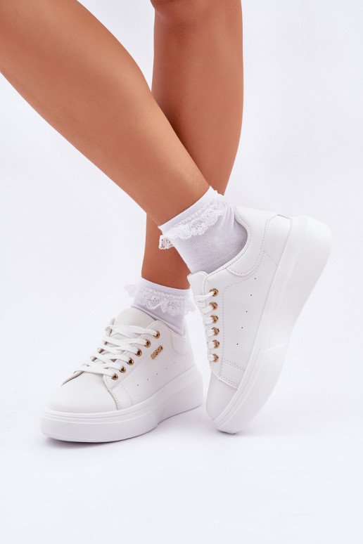 Sneakers Stilvollllschuhe Feminin mit einer Plattform aus Öko-Leder Zueiße Farbe Lelandine Sneakers Stilvollllschuhe Feminin mit einer Plattform aus Öko-Leder Zueiße Farbe Lelandine