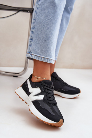 Turnschuhe Sneakers Stilvollllschuhe Feminin schZuarze Farbe Britma 2