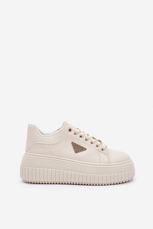 Stilvoll Sneakers Stilvollllschuhe mit einer Plattform elfenbeinfarbe Vallexia Stilvoll Sneakers Stilvollllschuhe mit einer Plattform elfenbeinfarbe Vallexia
