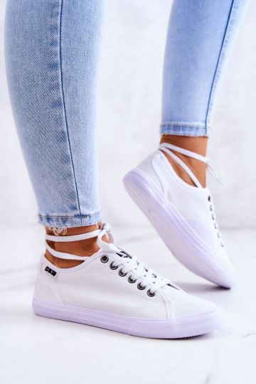 Feminin Turnschuhe BIG STAR IN274835 Zueiße Farbe