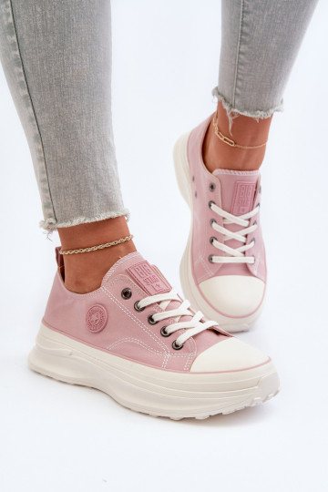 Frauen Schuhe mit modischer Es mussssivsohle Big Star NN274129 pinke Farbe